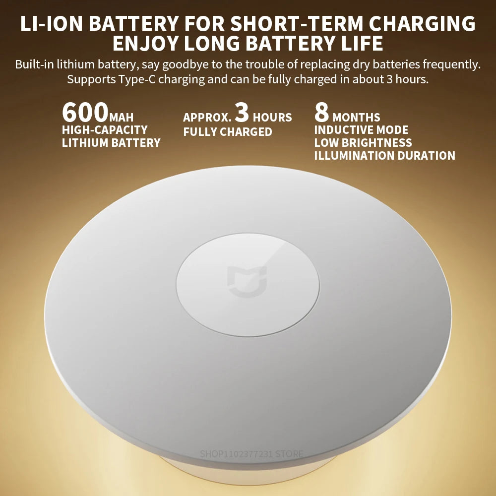 New Original XIAOMI Mijia Night Light 3 Adjustable Brightness Infrared Smart Human Body Sensor Magnetic Base For Smart Home Life