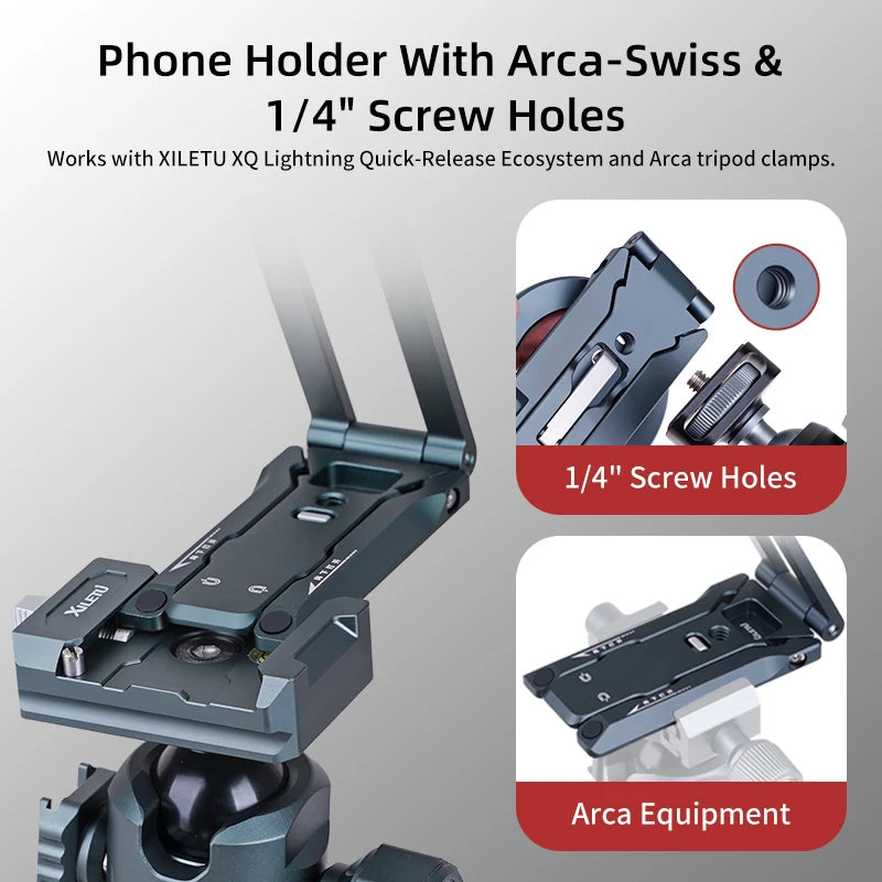 XILETU Magsafe Magnetic cell Phone Tripod Stand with Hook Foldable Desktop Holder for iPhone desktop Selfie Video Mobile tripods