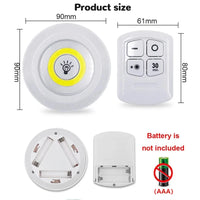 LED Under Cabinet Light with Remote Control Battery Operated LED Closets Lights Wardrobe Bedroom lighting Dimmable Night Light