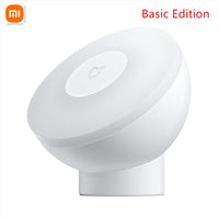 Original Xiaomi Mijia Night Light 2 Brightness Adjust Infrared Smart Body Motion Sensor 360 Rotate Mi Night Lamp For Smart Life