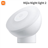 Original Xiaomi Mijia Night Light 2 Brightness Adjust Infrared Smart Body Motion Sensor 360 Rotate Mi Night Lamp For Smart Life