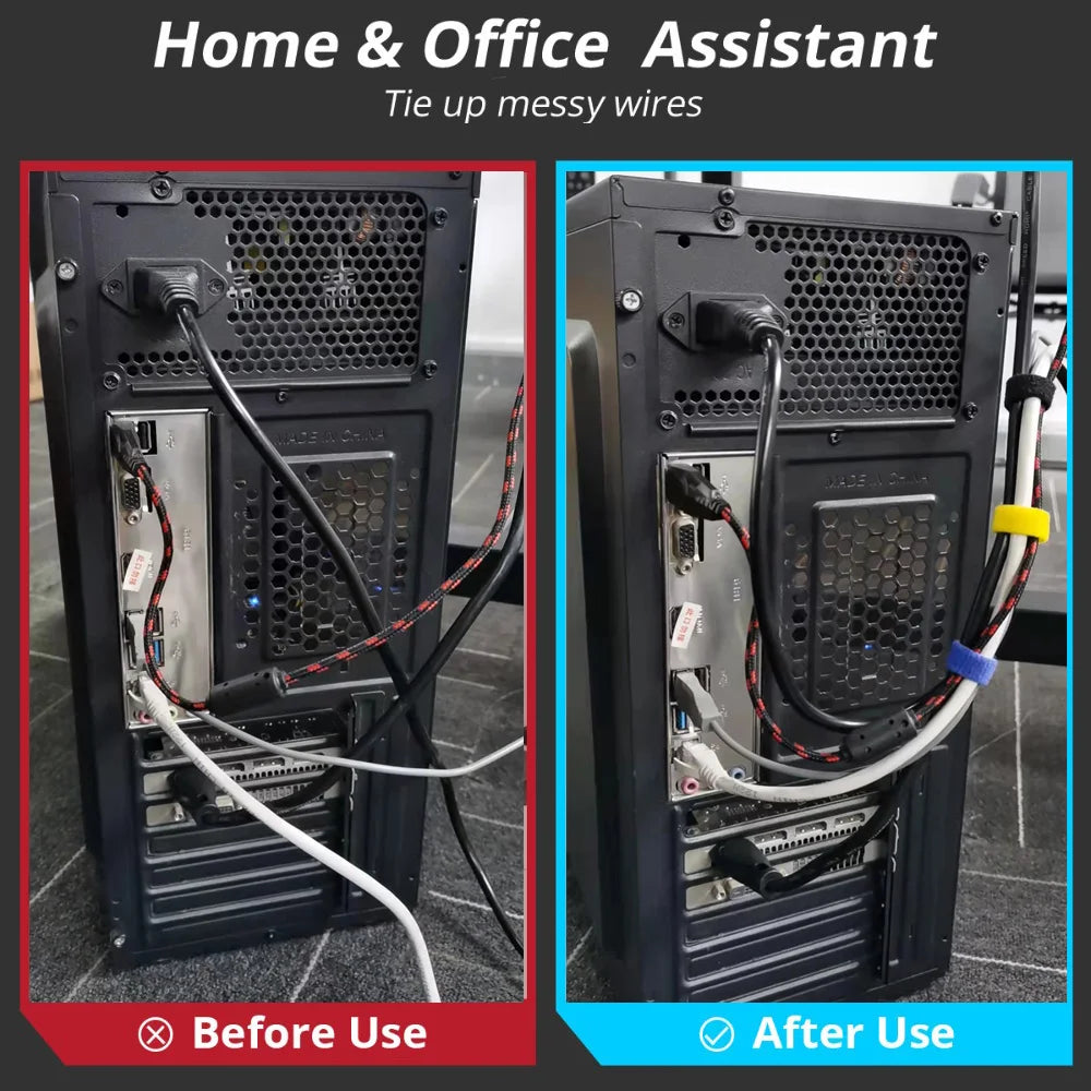 1-5m Cable Winder Cable Organizer Ties Mouse Wire Earphone Holder USB Charger Cord-Free Cut Management Phone Hoop Tape Protector