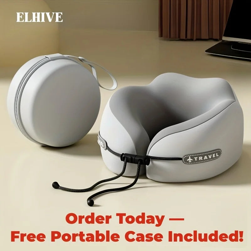U Shaped Memory Foam Neck Pillows Soft Travel Pillow Massage Neck Pillow Sleeping Airplane Pillow Cervical Healthcare Bedding