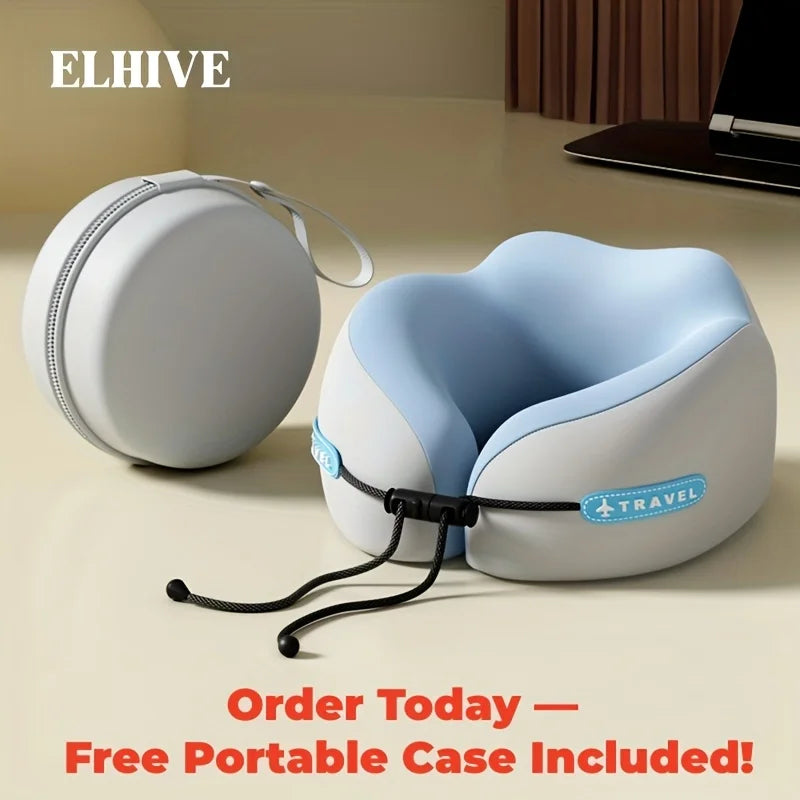 U Shaped Memory Foam Neck Pillows Soft Travel Pillow Massage Neck Pillow Sleeping Airplane Pillow Cervical Healthcare Bedding