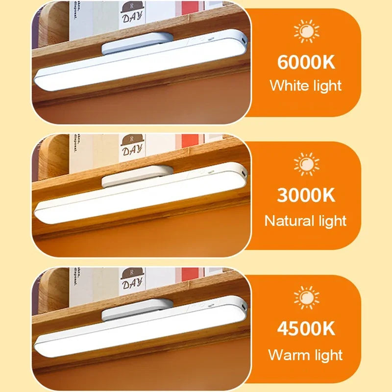 LED Table Lamp Magnetic Hanging USB Plug in style Desk Lamp 3 Color Reading Light Dimmable Cabinet Closet Wardrobe Night Light