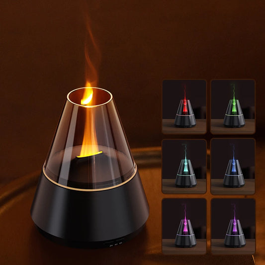 New Air Humidifier Home Colorful Lamp Usb Charge Essential Oil Spray Aroma Diffuser Humidifiers Colorful Aromatherapy Machine