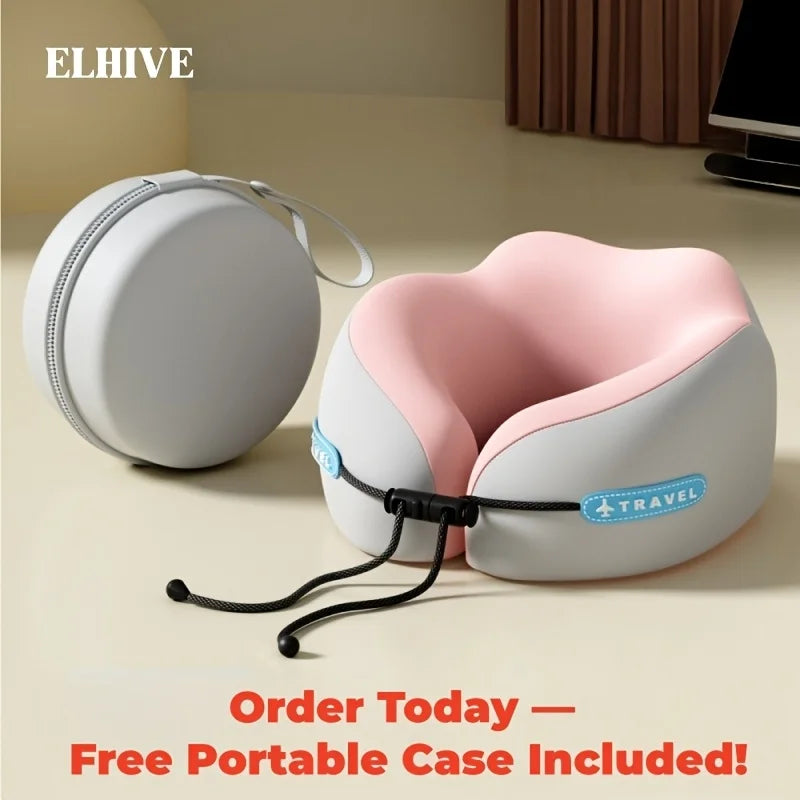 U Shaped Memory Foam Neck Pillows Soft Travel Pillow Massage Neck Pillow Sleeping Airplane Pillow Cervical Healthcare Bedding