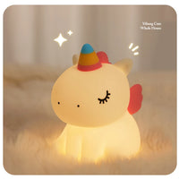 LED Night light Silicone Rabbit Touch Sensor lamp Cute Animal Light Bedroom Decor Gift for Kid Baby Child Table Lamp Home Decor