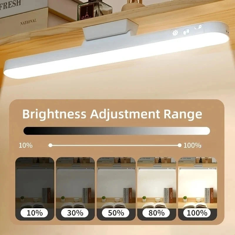 LED Table Lamp Magnetic Hanging USB Plug in style Desk Lamp 3 Color Reading Light Dimmable Cabinet Closet Wardrobe Night Light