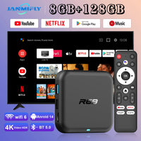 New Global Android 14.0 TV Box R69-1 Support 4K RK3518 Bluetooth 5.0 WIFI 6 RAM 8GB ROM 128GB Multi Language Smart TV BOX