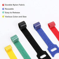 Cable Organizer USB Cable Wire Winder Clip Management nylon Ties Mouse Earphone Holder Cord Cable Charger Tape Protector Straps