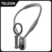 TELESIN Magnetic Neck Mount for Phones Neck Cell Phone POV Mount Phone Neck Holder Chest Stand Strap for iPhone Android Phones