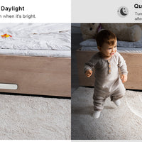 WILLED  Motion Sensor Cabinet Light Battery Display 60 LED Touch Light Bar Wireless Rechargeable Battery Night Light